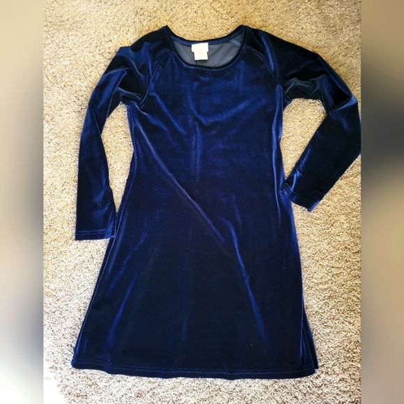 Moda International Dresses & Skirts - Vintage Moda International Navy Velvet Dress